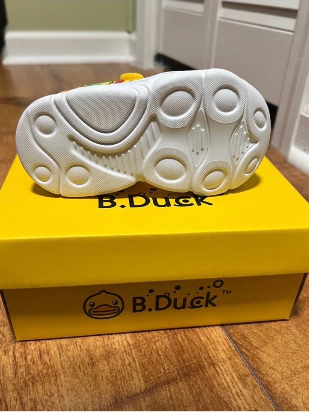 Kids' Yellow Dino Velcro-Strap Sandals